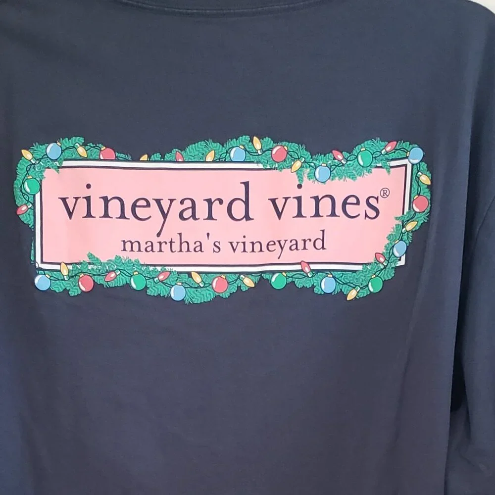 EUC Men's Vineyard Vines Christmas shirt size Large - Picture 6 of 7
